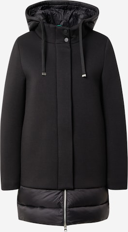UNITED COLORS OF BENETTON Přechodný kabát – černá: přední strana