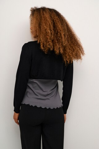 Cream Knit cardigan in Black