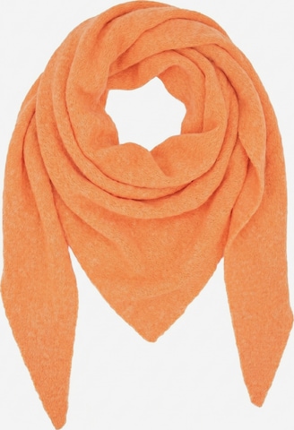 styleBREAKER Tuch 'Leichtes Strick Dreieckstuch Woll-Anteil' in Orange: Vorderseite