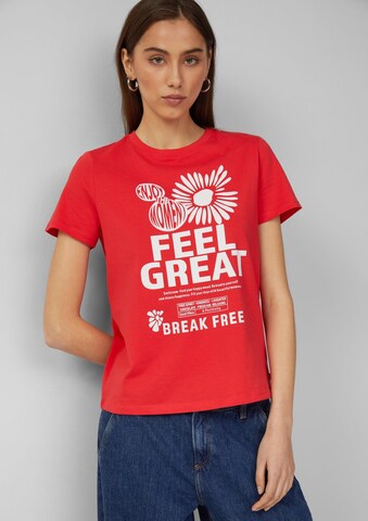 T-shirt QS en rouge