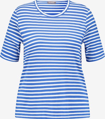 SAMOON T-Shirt in blau / weiß, Produktansicht