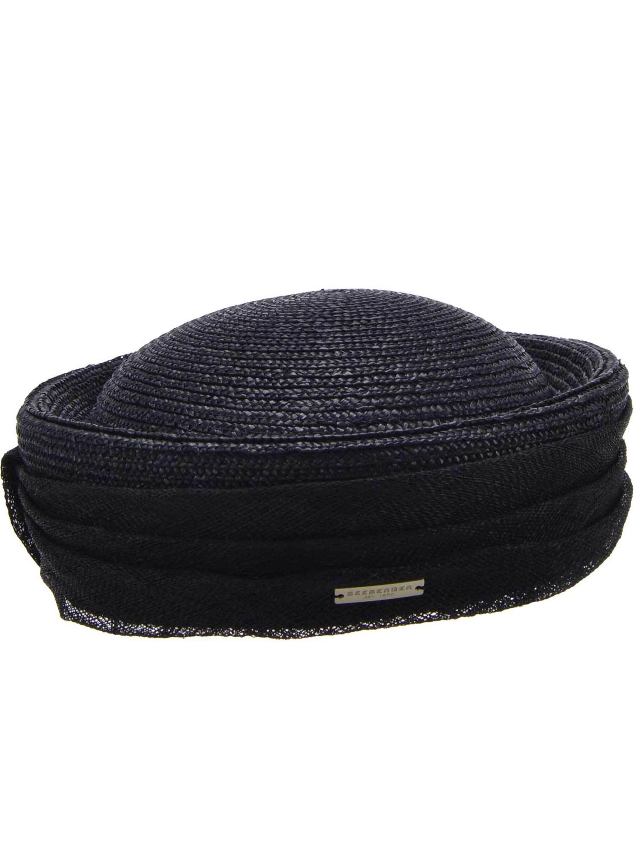 Seeberger Hut 'Cap'‌‌‌‌‌‌‌‌‌‌ in Schwarz: Vorderseite