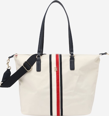 Cabas 'Poppy' TOMMY HILFIGER en blanc : devant