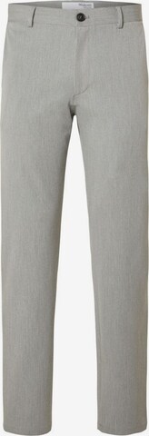 Coupe slim Pantalon chino SELECTED HOMME en gris : devant