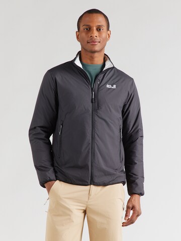 Geacă outdoor 'TRAIL LIGHT' de la JACK WOLFSKIN pe negru: față