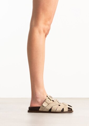 Mule SACHA en beige : devant