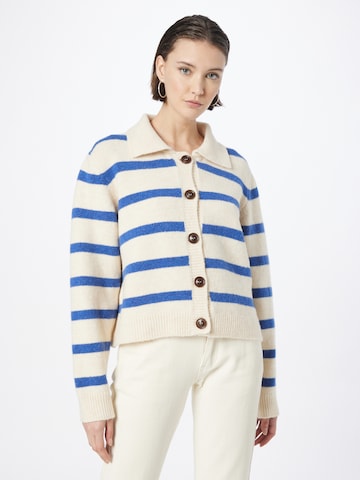 Rich & Royal Knit Cardigan in Beige: front