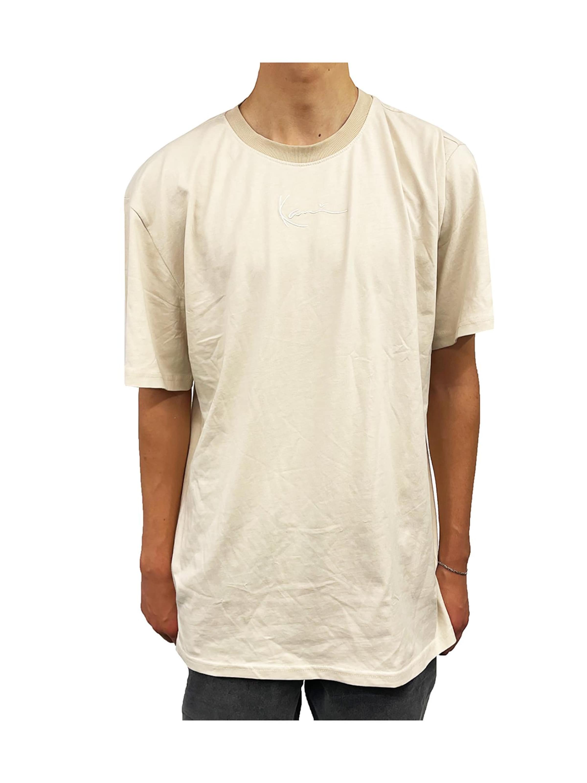 Karl Kani Shirt 'Metaverse Block' in Beige: front