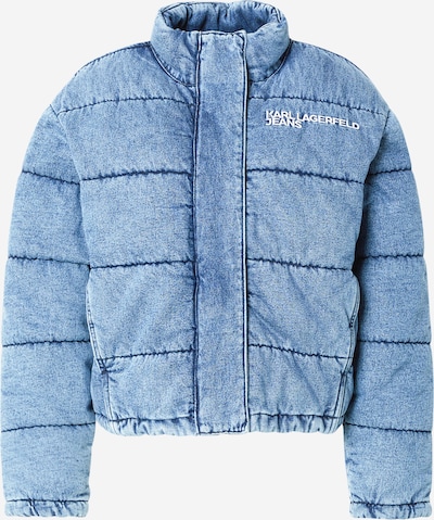 KARL LAGERFELD JEANS Prechodná bunda - modrá denim / biela, Produkt