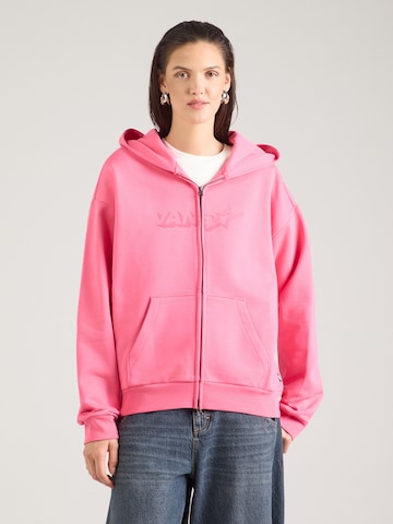 Veste de survêtement VANS en rose : devant