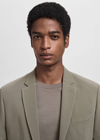 MANGO MAN Regular Fit Sakko 'Paris' in Grün