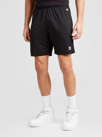 Champion Authentic Athletic Apparel regular Παντελόνι φόρμας σε μαύρο: μπροστά