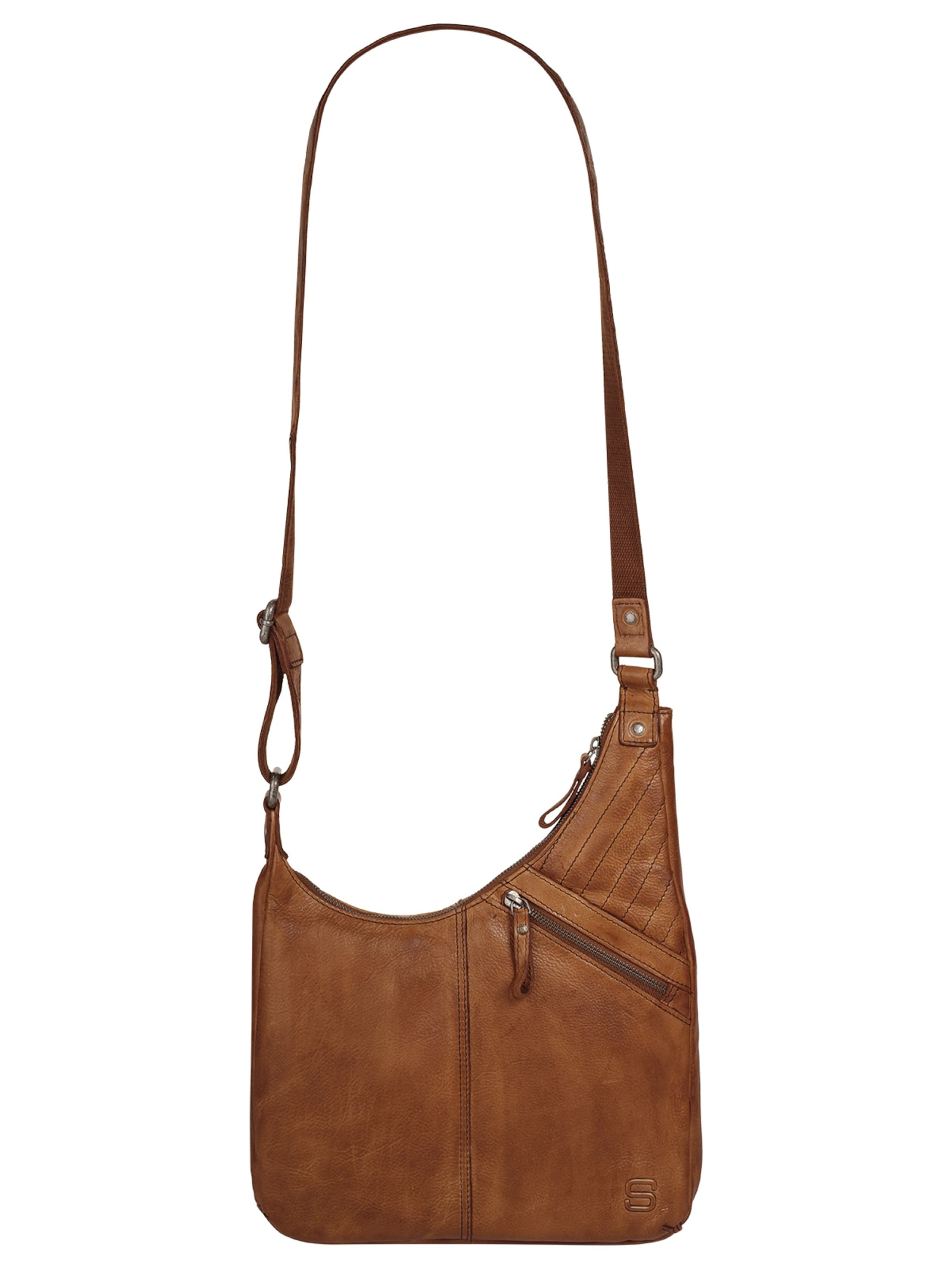 Spikes & Sparrow Crossbody Bag in Brown: front