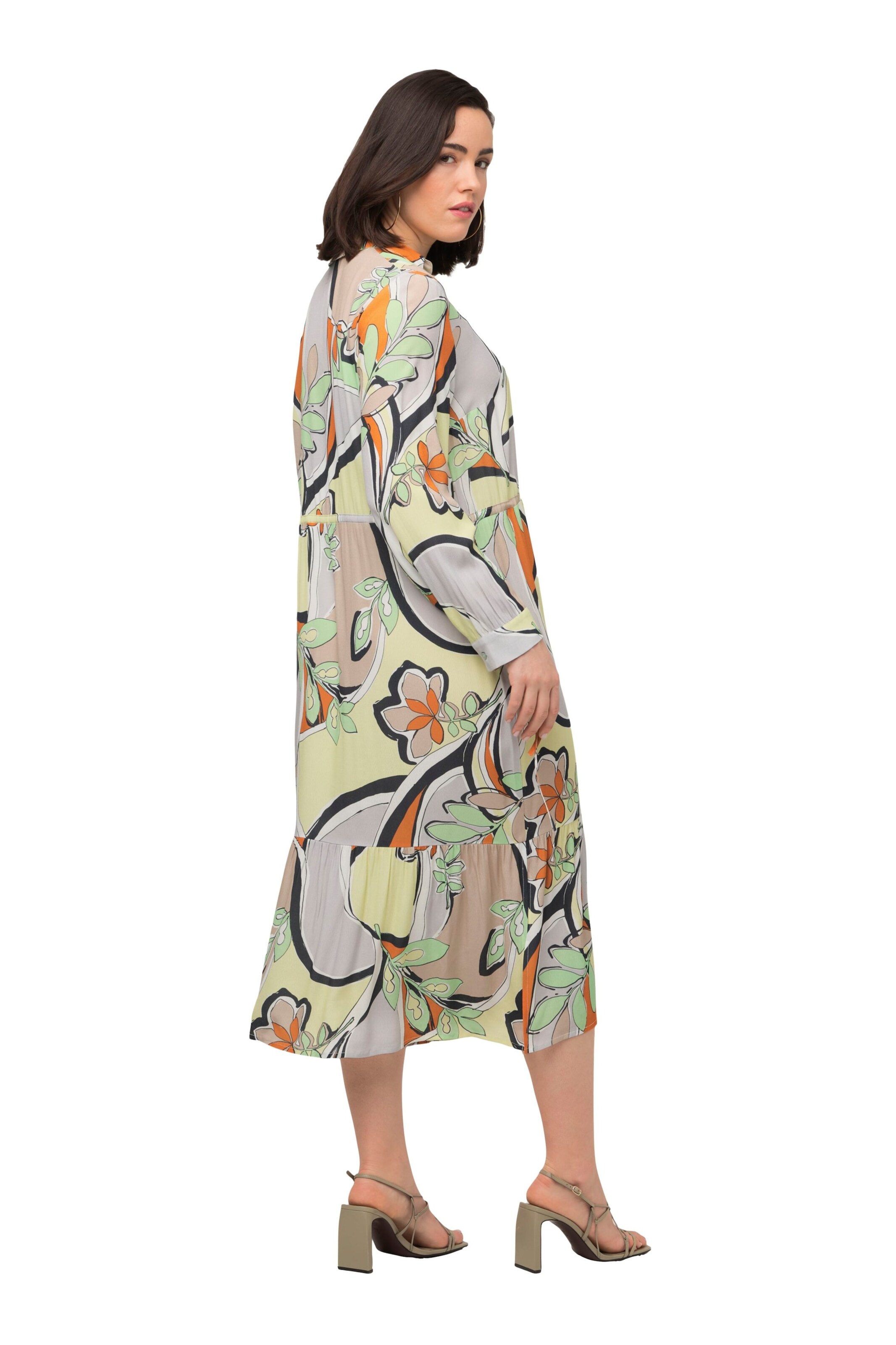 Ulla Popken Shirt dress in Grey