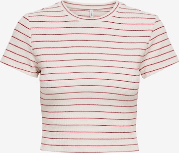 ONLY Μπλουζάκι 'ONLANITS' σε λευκό: μπροστά