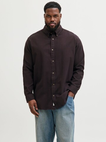 JACK & JONES Regular Fit Skjorte 'JPRBLUBARKLEY' i sort: forside