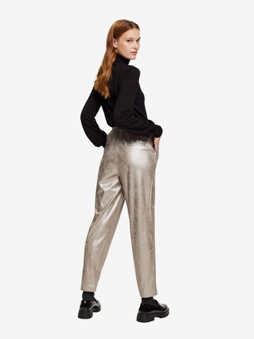 ESPRIT Regular Pleat-Front Pants in Grey