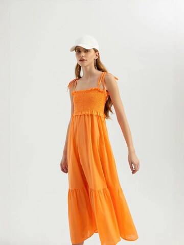 Hiccup Dress in Orange