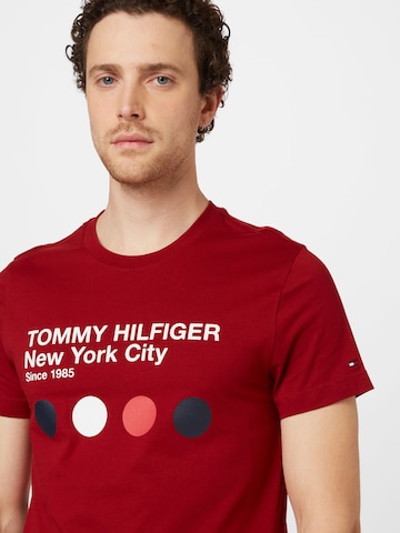 TOMMY HILFIGER T-Shirt in Rot