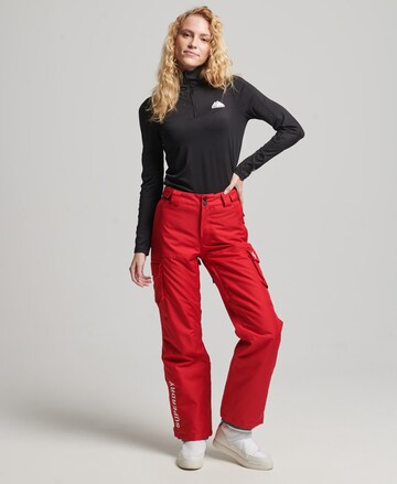 Superdry Wide leg Pants in Red