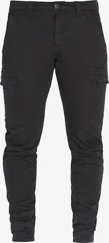 Le Temps Des Cerises Tapered Chino Pants 'KOGE' in Black: front