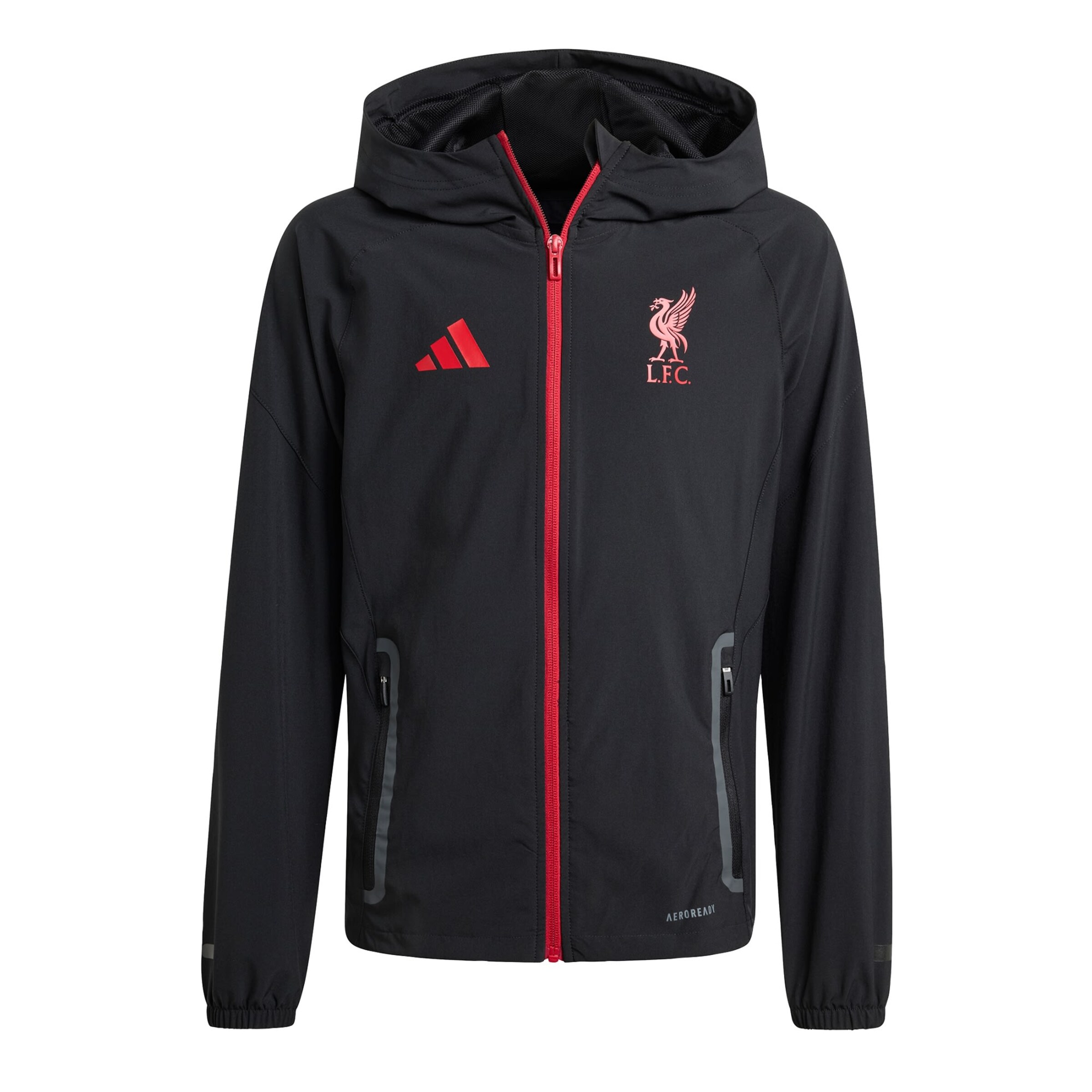 ADIDAS PERFORMANCE Sports jacket 'Liverpool FC Tiro 25 Competition' in Black: front