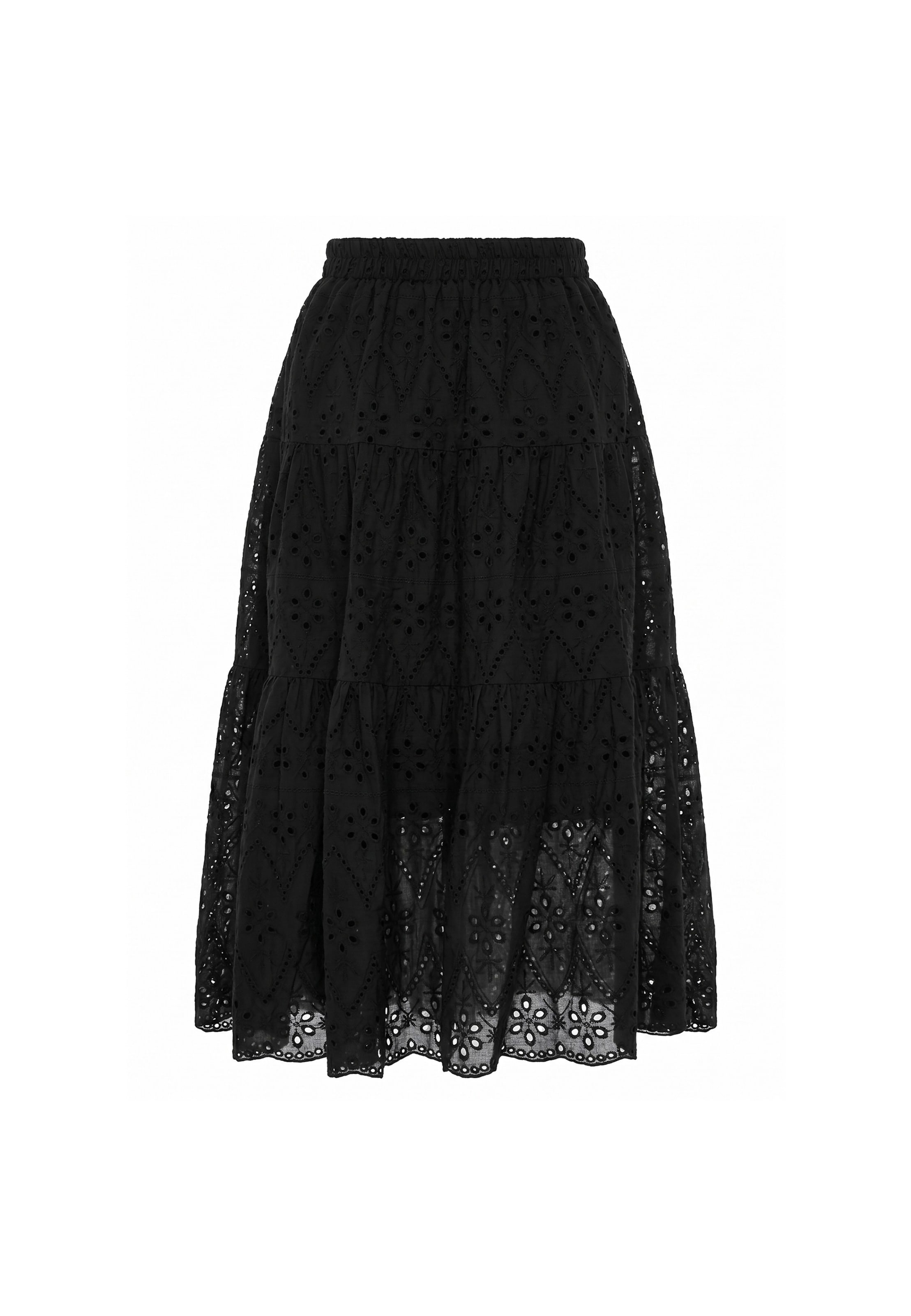 usha FESTIVAL - Saia em preto: frente