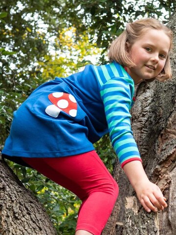 Toby Tiger Dress 'Fliegenpilz-Applikation' in Blue
