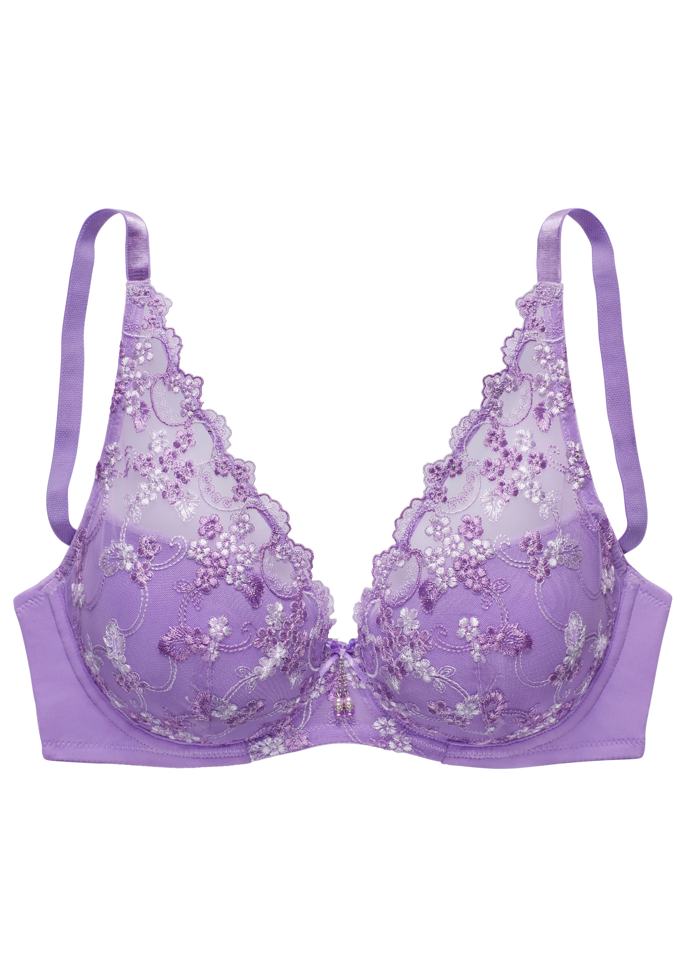 LASCANA - Triángulo Sujetador en lila: frente