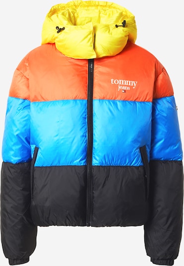 Tommy Jeans Veste d’hiver en azur / jaune / orange / noir, Vue avec produit