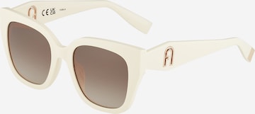 FURLA - Óculos de sol em branco: frente