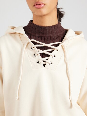Monki Sweatshirt in Beige