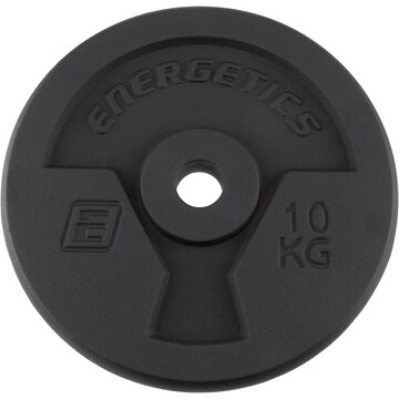 ENERGETICS Weight Plate in Black: front