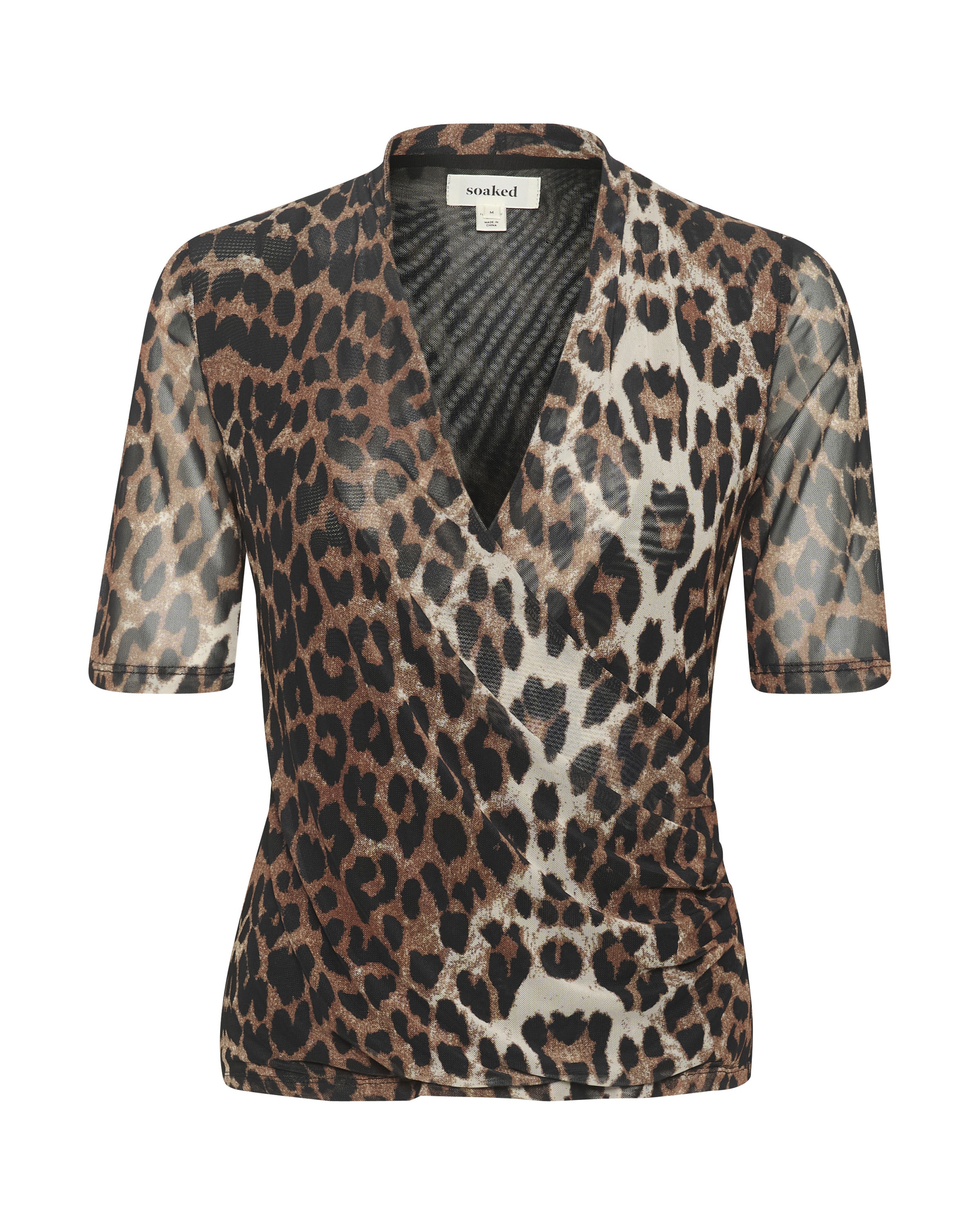 SOAKED IN LUXURY Bluse 'Aldora' i brun: forside