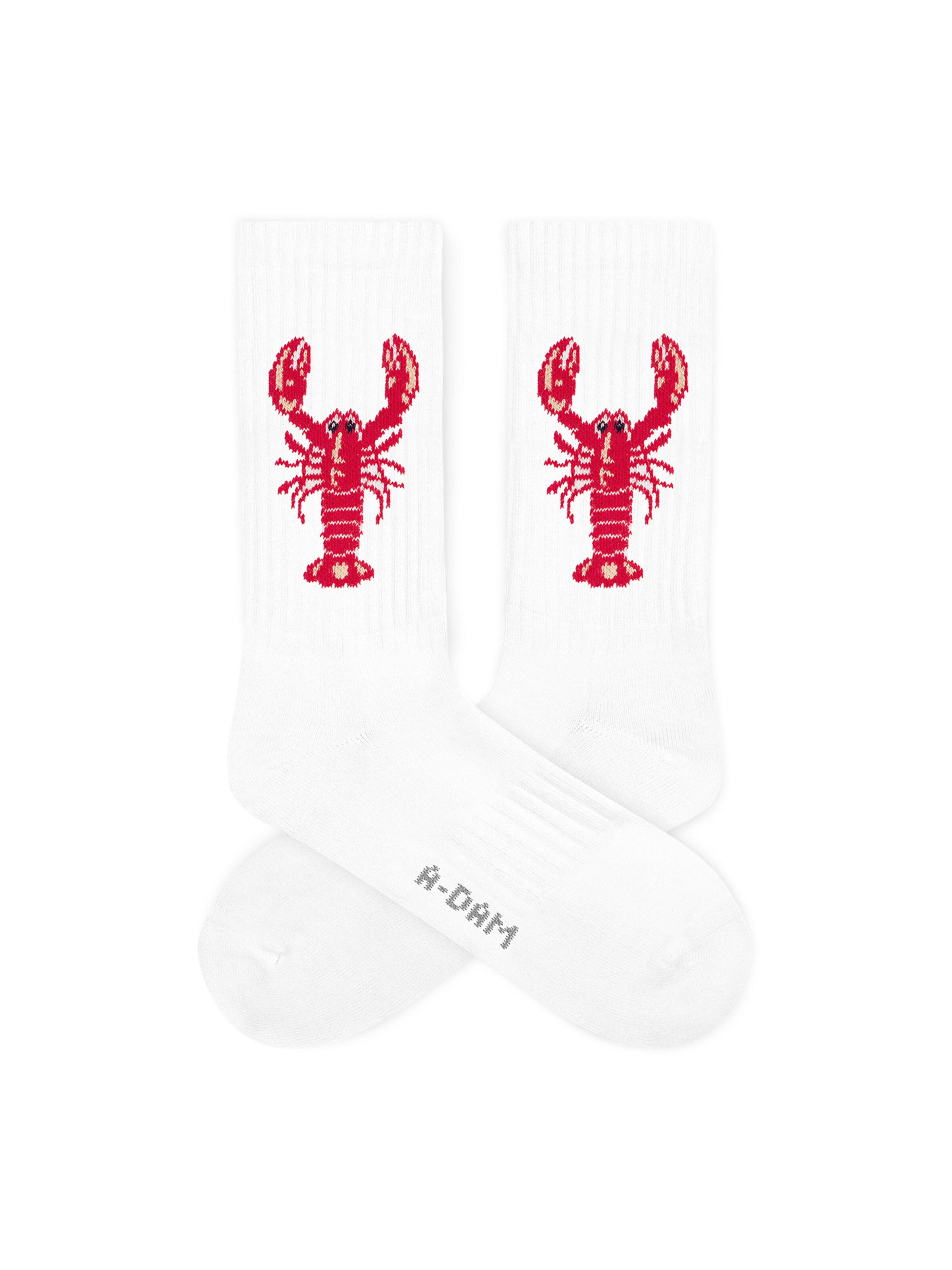 A-dam Socks 'White Lobster' in White