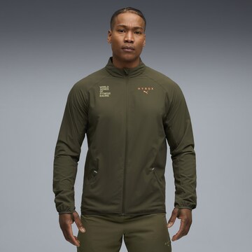 PUMA Sportjacke 'Puma x Hyrox  Ultraweave' in Grün: Vorderseite