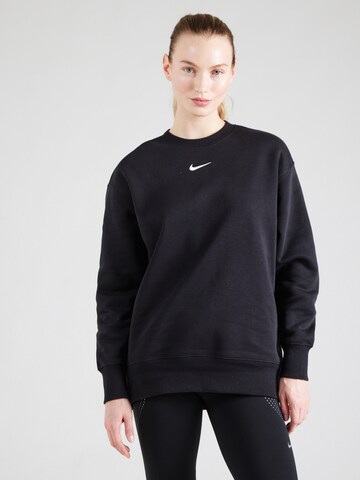 Nike Sportswear Bluzka sportowa 'Phoenix Fleece' w kolorze czarny: przód