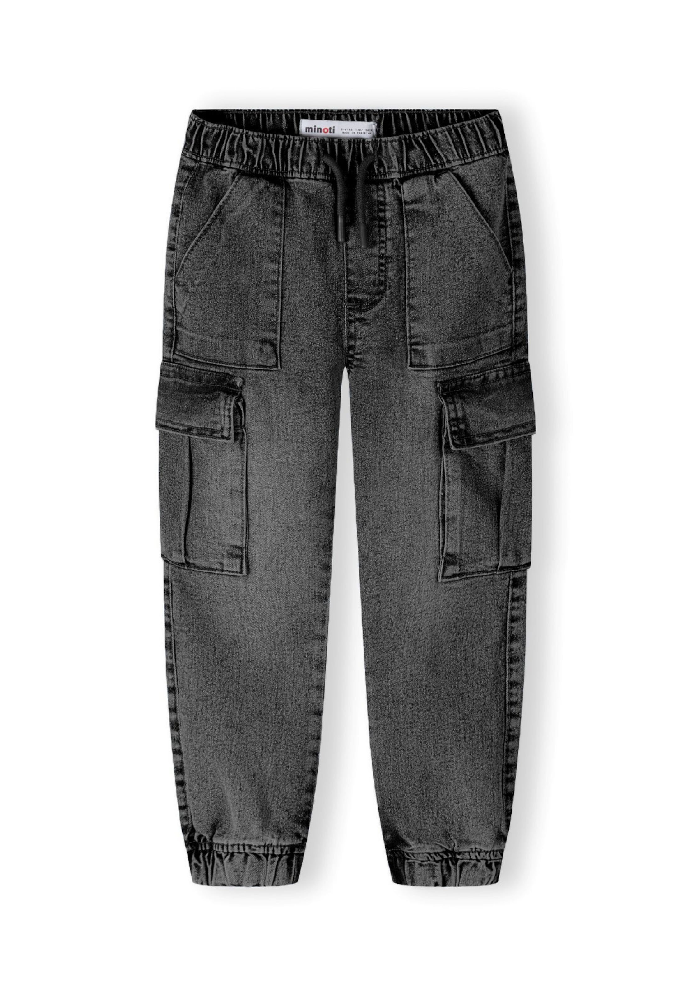 MINOTI Tapered Jeans i svart: framsida