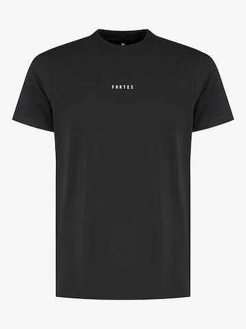 Fortex Fitness Shirt 'Everyday T-shirt' in Zwart: voorkant