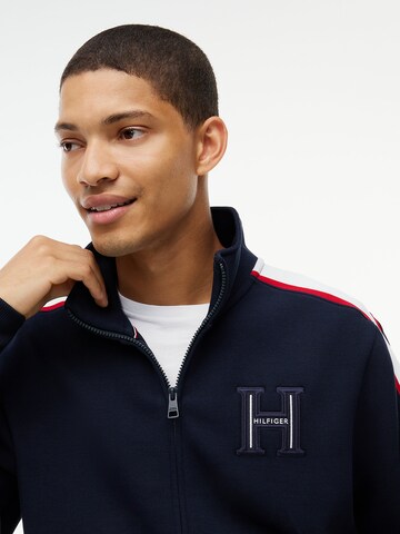TOMMY HILFIGER Sweatjacke in Blau