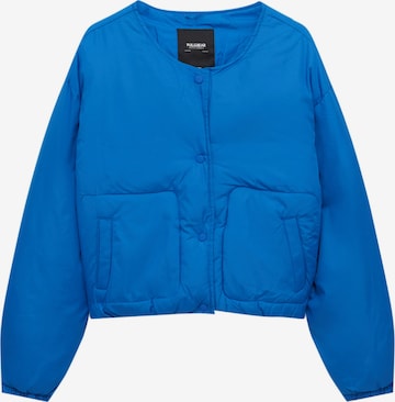 Pull&Bear Prechodná bunda - Modrá: predná strana