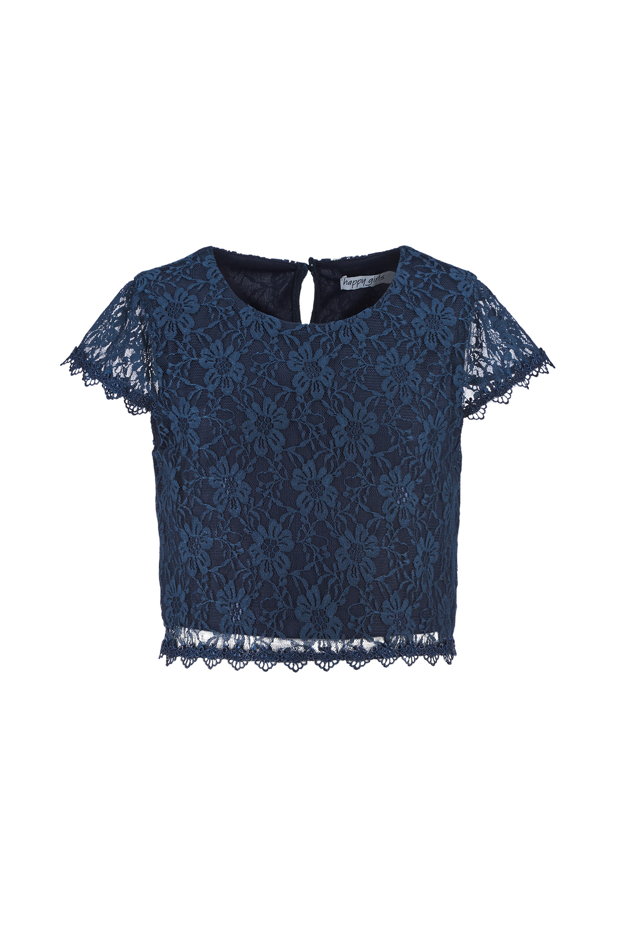 happy girls Koszulka w kolorze niebieski: przód