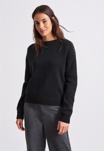 Street One Studio Sweater in Black: front