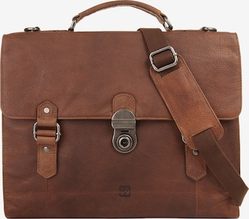 BODENSCHATZ Briefcase in Brown: front