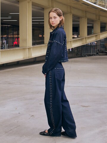 Baggy Jean Bershka en bleu