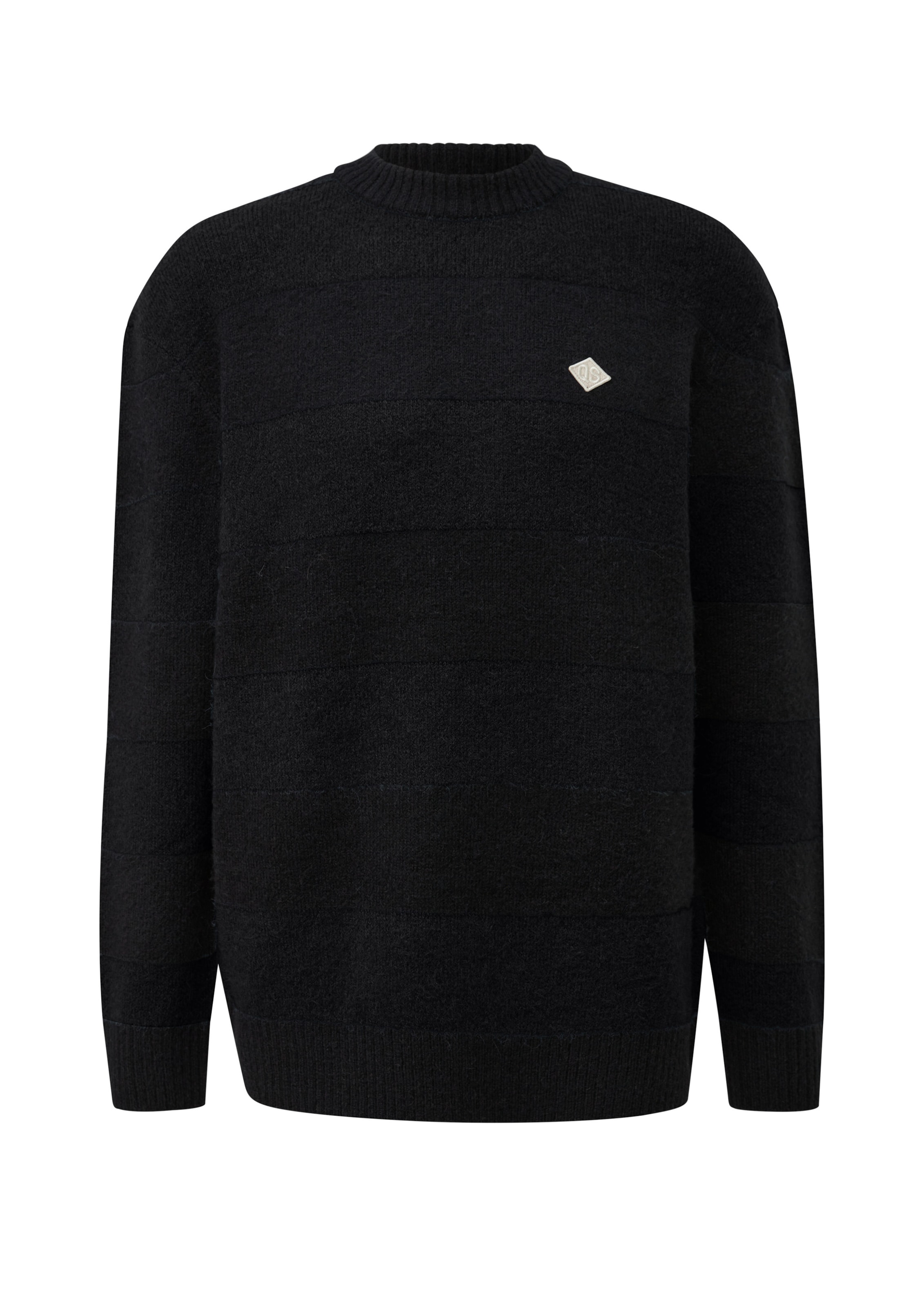 Pull-over QS en noir : devant