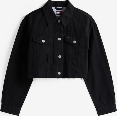 Demisezoninė striukė iš Tommy Jeans, spalva – raudona / juoda / juodo džinso spalva / balta, Prekių apžvalga