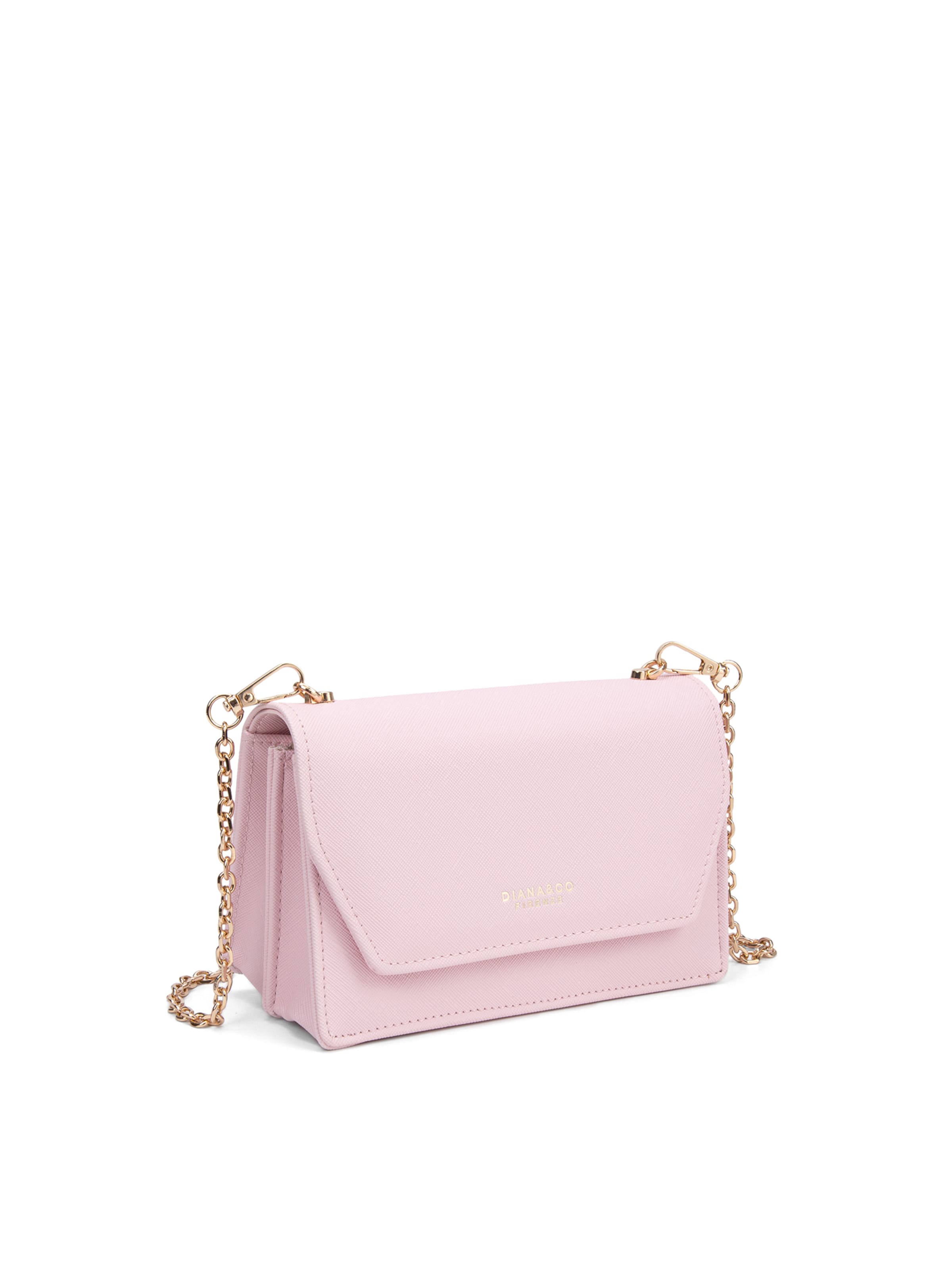 Borsa a tracolla 'Borsa a Tracolla Donna Diana&Co Poliestere Bottone Magnetico Tracolla Catena Rimovibile' di Diana&Co. in rosa