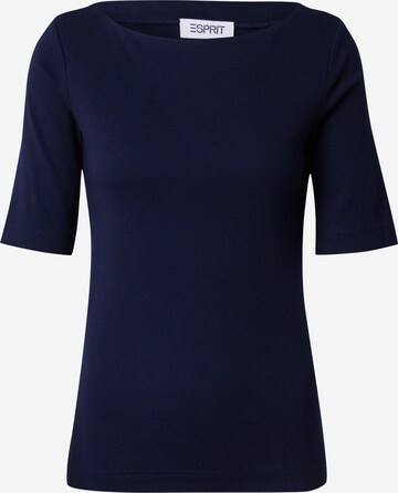 T-shirt ESPRIT en bleu : devant