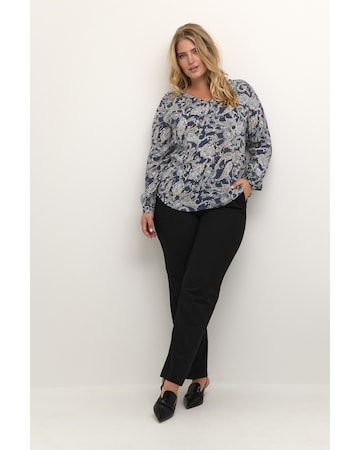 KAFFE CURVE - Blusa 'Ami' em azul